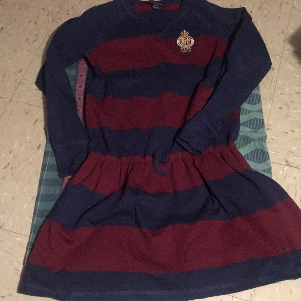 Girls gently used polo rugby dress